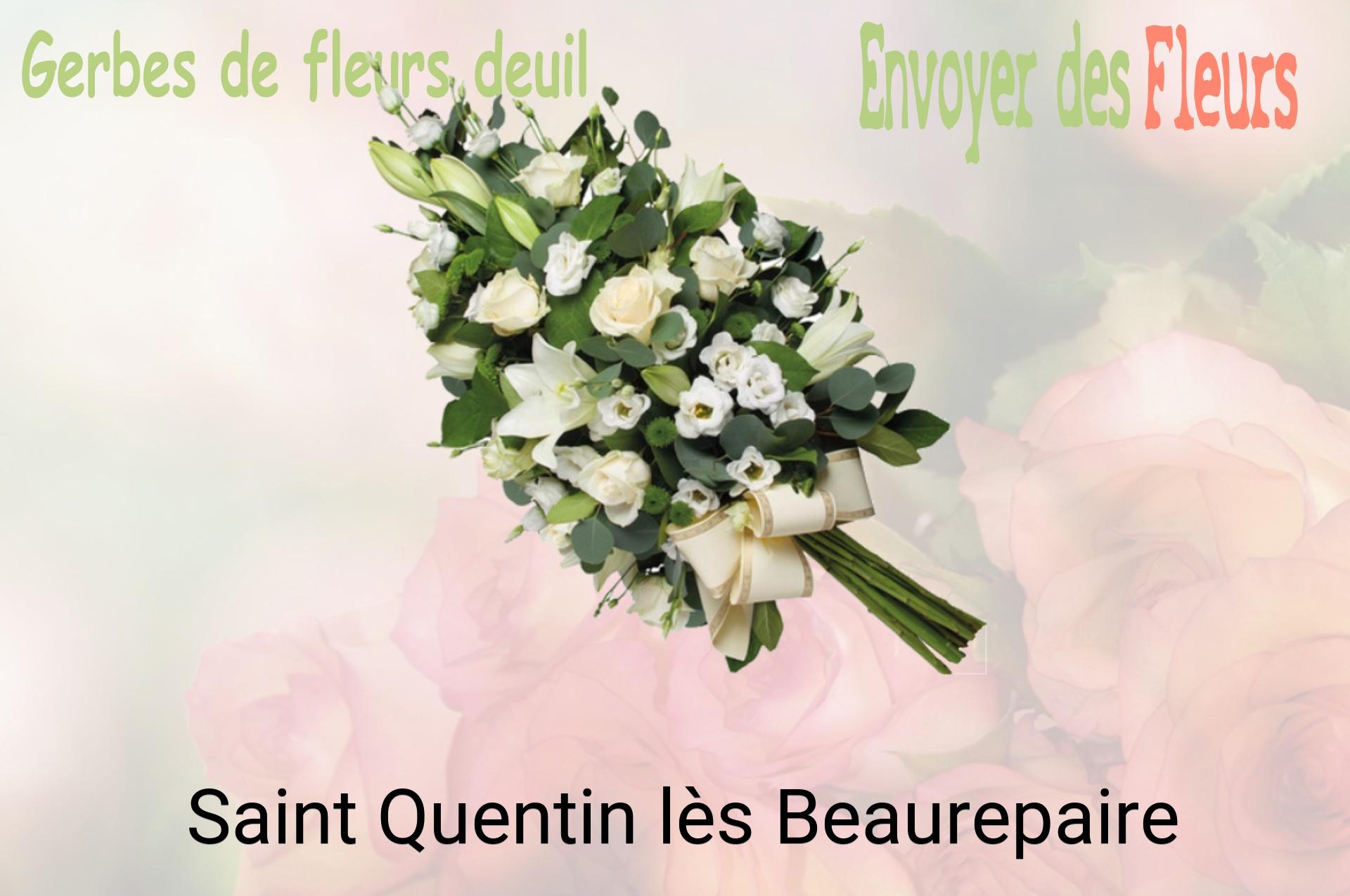 Gerbe de fleurs de deuil livrée à Saint-Quentin-lès-Beaurepaire